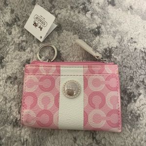 Authentic Coach mini wallet/key ring